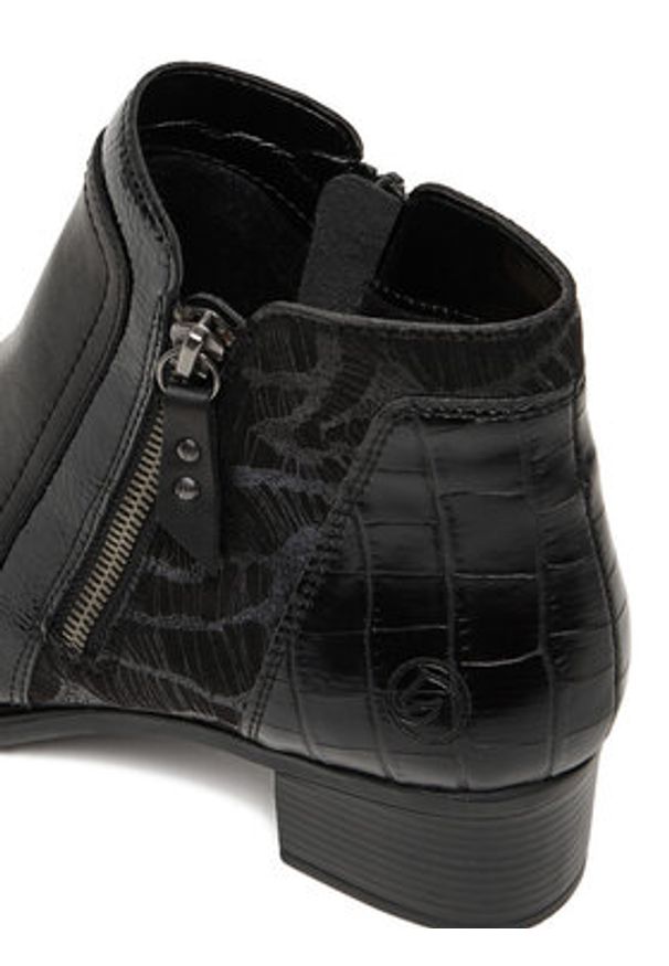 Remonte Botki CEO-R5172-00 Czarny. Kolor: czarny. Materiał: skóra