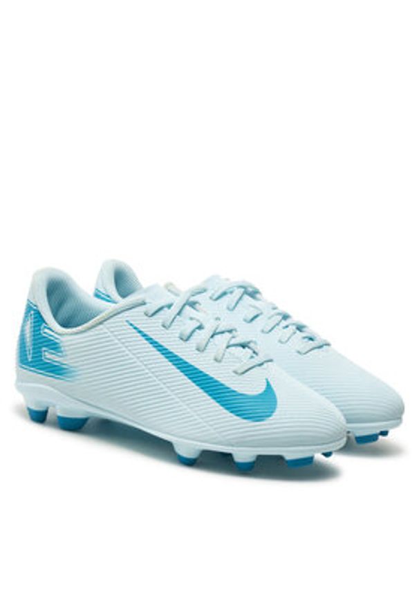 Nike Buty do piłki nożnej Jr Vapor 16 Club Fg/Mg FQ8286 400 Błękitny. Kolor: niebieski. Materiał: skóra