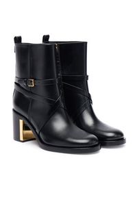 Elisabetta Franchi Botki SA-85B-56E2-V940 Czarny. Kolor: czarny. Materiał: skóra #5