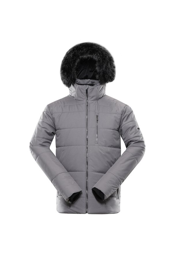 ALPINE PRO - Alpine Pro Loder Męski Zimowy Płaszcz 3XL - Wodoodporny i Ciepły. Kolor: fioletowy. Sezon: zima. Styl: elegancki