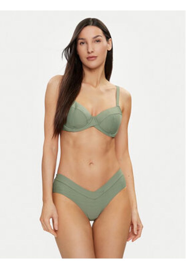 Dorina Dół od bikini Curacao D001697MI054 Zielony. Kolor: zielony. Materiał: syntetyk