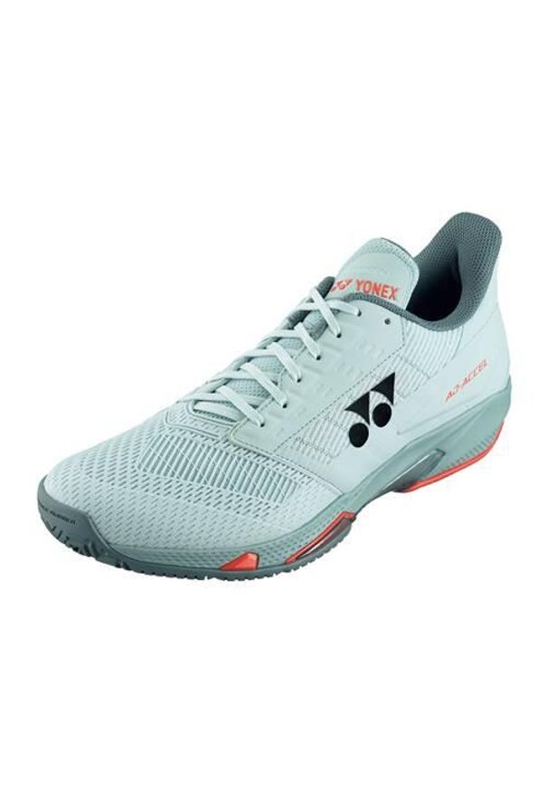 YONEX - Buty do chodzenia męskie Yonex Power Cushion A accel Wide. Zapięcie: sznurówki. Kolor: niebieski. Materiał: guma, syntetyk, materiał. Szerokość cholewki: normalna. Sport: turystyka piesza