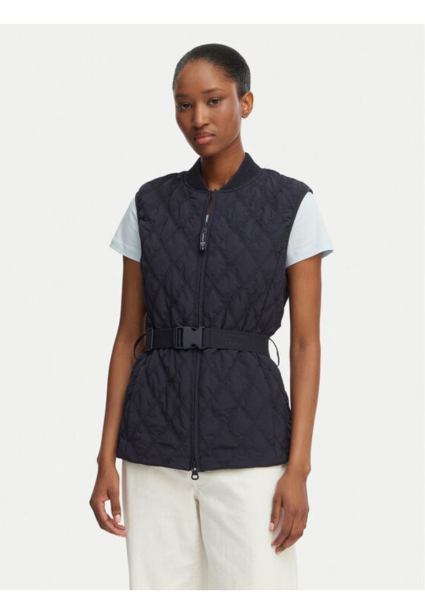 Guess Bezrękawnik W6GL01 W1400 Granatowy Regular Fit. Kolor: niebieski. Materiał: syntetyk. Długość rękawa: bez rękawów