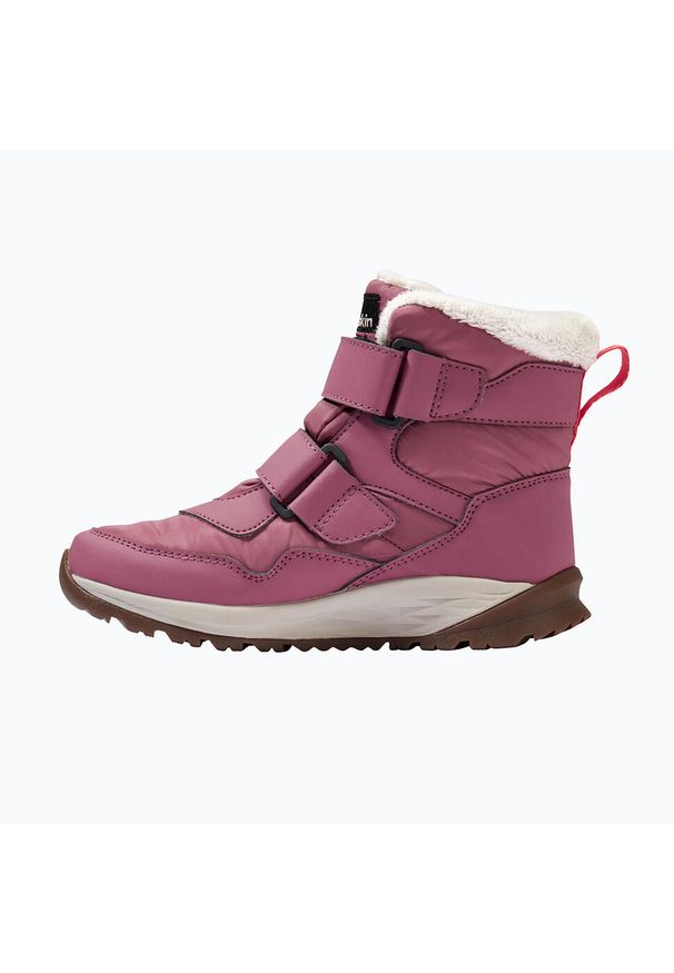 Buty dziecięce Jack Wolfskin Polar Bear-B Texapore Mid Vc. Okazja: na co dzień. Kolor: różowy. Materiał: polar