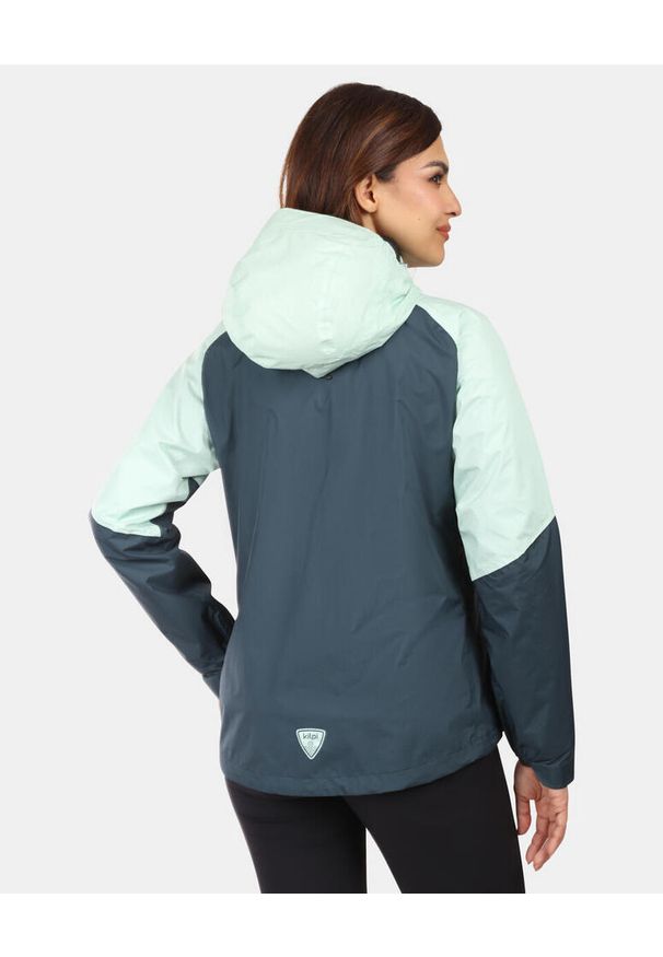 Damska kurtka wodoodporna Kilpi HURRICANE-W. Kolor: zielony. Sport: bieganie