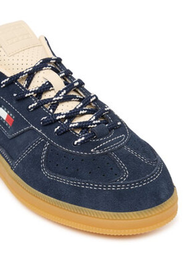 Tommy Jeans Sneakersy Mu The Greenwich Edge Suede EN0EN03050 Granatowy. Kolor: niebieski. Materiał: zamsz, skóra