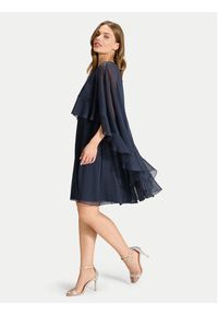 Swing Sukienka koktajlowa 5AJ09800 Granatowy Regular Fit. Kolor: niebieski. Materiał: syntetyk. Styl: wizytowy #3