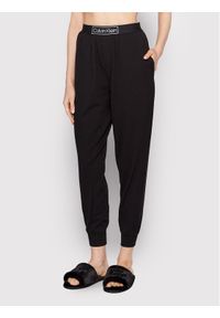 Calvin Klein Underwear Spodnie dresowe 000QS6802E Czarny Regular Fit. Kolor: czarny. Materiał: syntetyk, dresówka