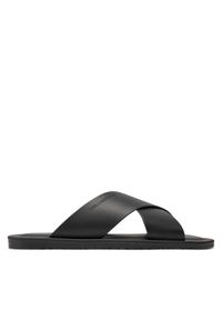 Karl Lagerfeld - KARL LAGERFELD Klapki KL70214 Czarny. Kolor: czarny. Materiał: skóra