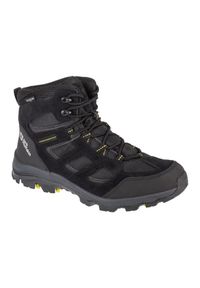 Buty Jack Wolfskin Vojo 3 Texapore Mid 4042462-6055 czarne. Zapięcie: sznurówki. Kolor: czarny. Materiał: tkanina, zamsz, skóra, guma #1