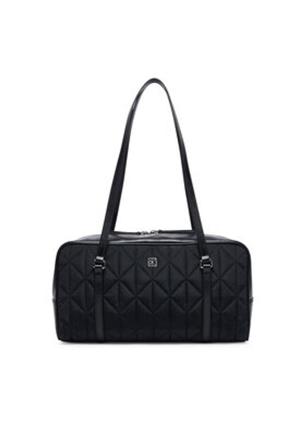Calvin Klein Torebka Quilted Nylon 2X Strap Camerabag LV04F3651G Czarny. Kolor: czarny