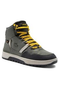 Lacoste Sneakersy T-Clip Winter Mid 746SMA0086 Khaki. Kolor: brązowy. Materiał: materiał #7