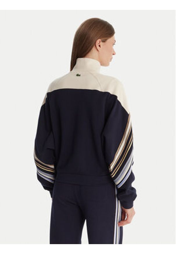 Lacoste Bluza SF5247 Granatowy Relaxed Fit. Kolor: niebieski. Materiał: bawełna
