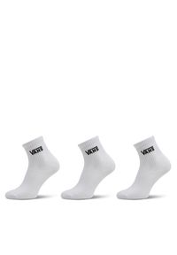 Vans Zestaw 3 par wysokich skarpet damskich Classic Half Crew Sock VN00073EWHT1 Biały. Kolor: biały. Materiał: materiał