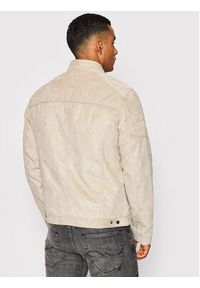 Jack & Jones - Jack&Jones Kurtka z imitacji skóry Rocky 12147218 Beżowy Regular Fit. Kolor: beżowy. Materiał: skóra