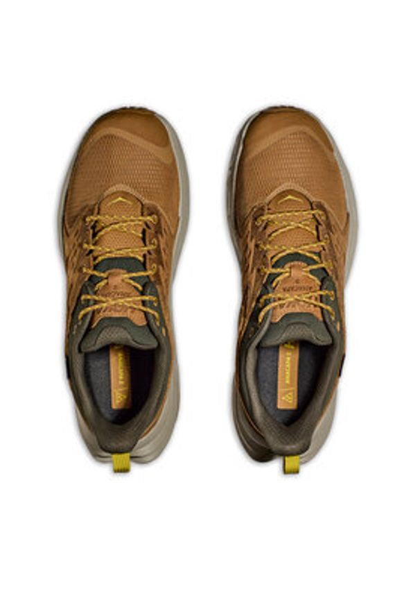 HOKA - Hoka Trekkingi Anacapa 2 Low GTX GORE-TEX 1141632 Brązowy. Kolor: brązowy. Materiał: materiał. Technologia: Gore-Tex. Sport: turystyka piesza