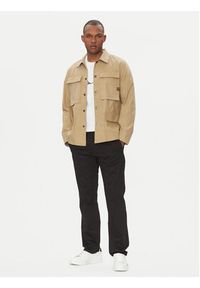 G-Star RAW - G-Star Raw Kurtka przejściowa 4 Pkt Overshirt D26429-D387 Beżowy Slim Fit. Kolor: beżowy. Materiał: bawełna #4