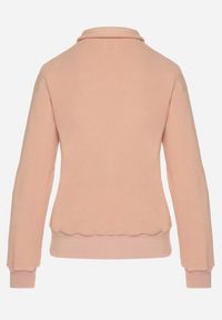 Born2be - Beżowy Polar Bluza Rozpinana z Bawełną Nerrive. Kolor: beżowy. Materiał: polar, bawełna. Styl: klasyczny #5