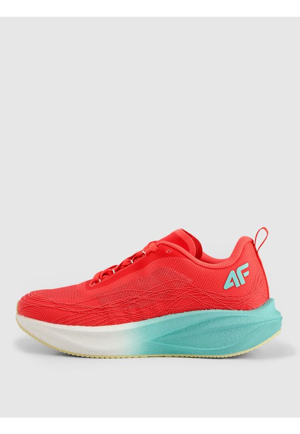 4f - 4F Buty do biegania FLASH SPEED damskie - koralowe 40. Kolor: pomarańczowy. Materiał: guma. Szerokość cholewki: normalna. Sport: fitness, bieganie