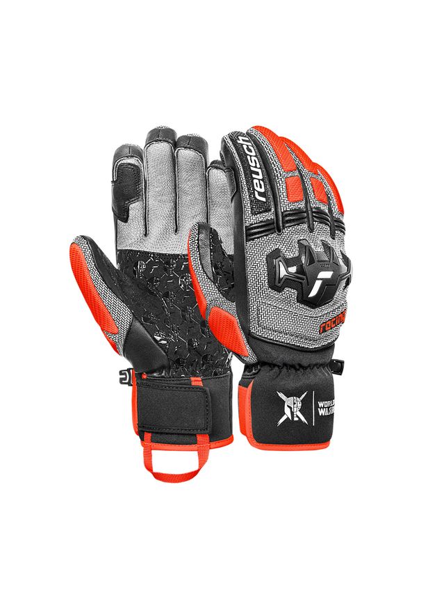 Rękawice Reusch Worldcup Warrior SC. Kolor: wielokolorowy, szary. Sezon: zima. Sport: narciarstwo
