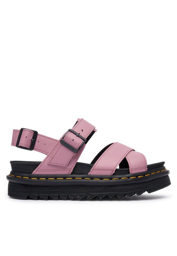Dr. Martens Sandały Voss II DM31558650 Różowy. Kolor: różowy. Materiał: skóra