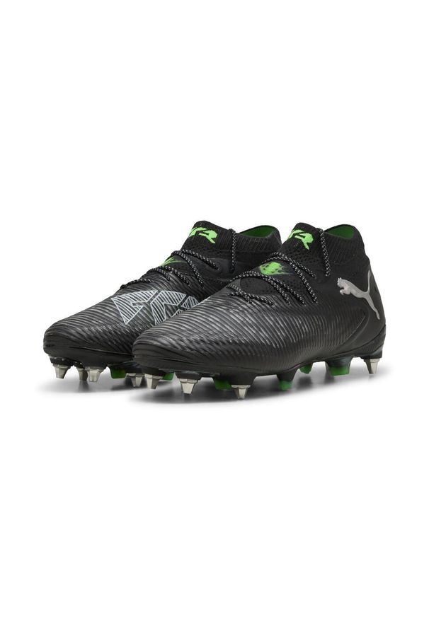 Puma - Buty piłkarskie FUTURE 8 ULTIMATE MxSG PUMA Black Cool Light Gray Fluo Green. Kolor: wielokolorowy, czarny, zielony. Sport: piłka nożna