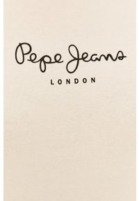 Pepe Jeans - Bluzka New Virginia. Okazja: na co dzień. Kolor: biały. Materiał: dzianina. Styl: casual #3