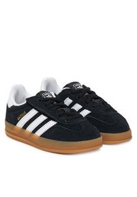 Adidas - adidas Sneakersy Gazelle Indoor Comfort Closure Elastic Lace IH9131 Czarny. Kolor: czarny. Materiał: zamsz, skóra. Model: Adidas Gazelle #4