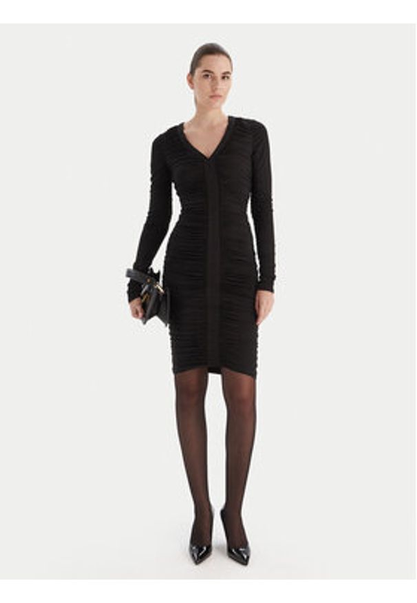 Marciano Guess Sukienka koktajlowa 5BGK25 6257A Czarny Slim Fit. Kolor: czarny. Materiał: syntetyk. Styl: wizytowy