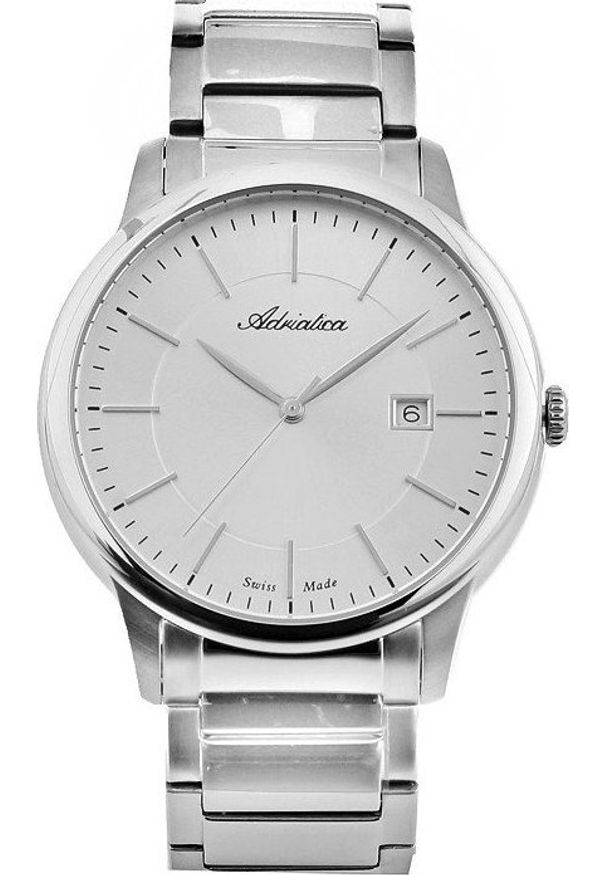 Zegarek Adriatica Zegarek męski Adriatica A1144.5113Q srebrny. Kolor: srebrny