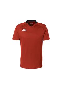 Jersey Kappa Bemi. Kolor: czerwony, wielokolorowy, czarny. Materiał: jersey. Sport: piłka nożna