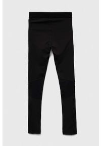 Reebok legginsy treningowe Workout Ready kolor szary. Kolor: szary. Materiał: poliester, skóra, materiał #2