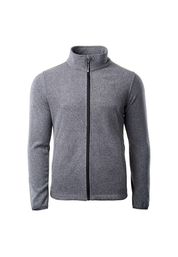 Hi-tec - Bluza Polarowa Męska Logo Henis. Kolor: brązowy. Materiał: polar. Sezon: zima. Sport: turystyka piesza