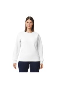 GILDAN - Bluza Polarowa Unisex Dla Dorosłych Softstyle Plain Midweight Fleece Top. Kolor: biały. Materiał: polar. Sezon: zima