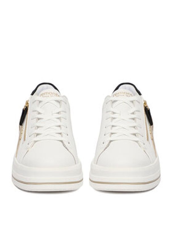 Remonte Sneakersy CEO-D1C01-85 Biały. Kolor: biały. Materiał: syntetyk, skóra