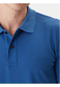 BOSS Polo Pallas 50553564 Niebieski Regular Fit. Typ kołnierza: polo. Kolor: niebieski. Materiał: bawełna #5