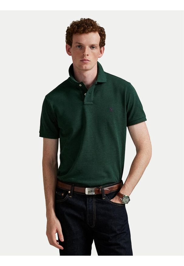 Polo Ralph Lauren Polo 710536856489 Zielony Regular Fit. Typ kołnierza: polo. Kolor: zielony. Materiał: bawełna
