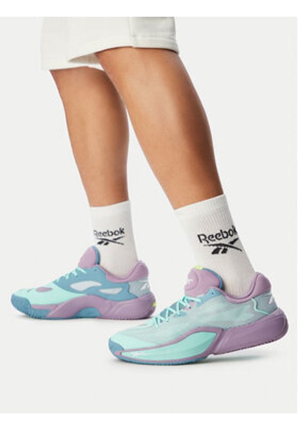 Reebok Buty do koszykówki SS-ENGINE A 26 SE 100256185 Fioletowy. Kolor: fioletowy. Materiał: skóra. Sport: koszykówka