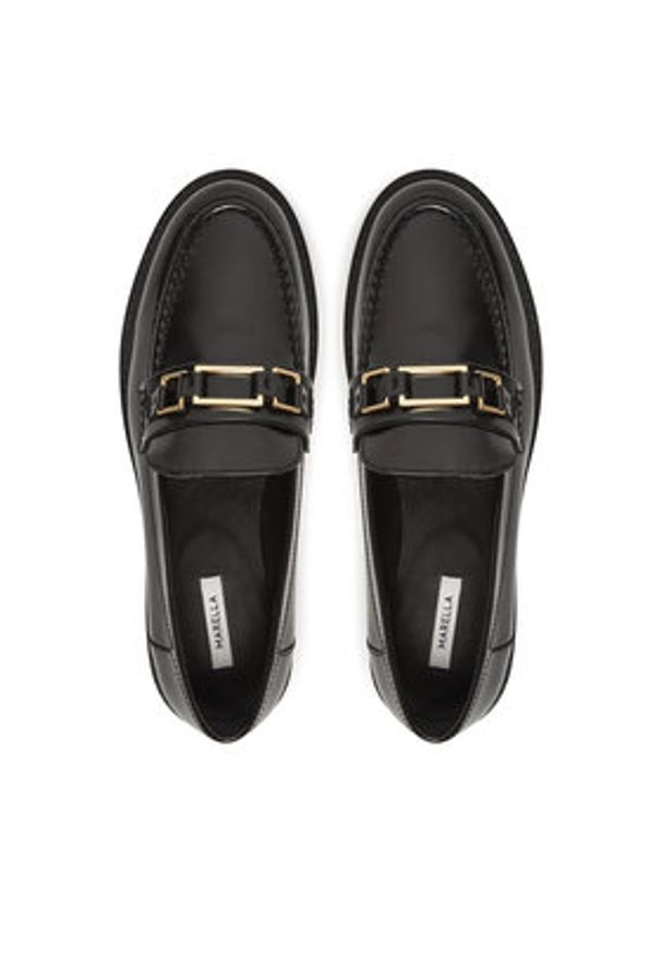 Marella Loafersy Epsilon 2513521116200 Czarny. Kolor: czarny. Materiał: skóra