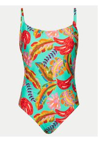 SELMARK - Selmark Strój kąpielowy BJ658 Turkusowy. Kolor: turkusowy. Materiał: syntetyk #2