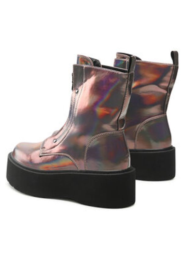 Jenny Fairy Trzewiki WS101-06 Kolorowy. Materiał: skóra. Wzór: kolorowy