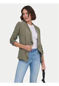 only - ONLY Marynarka Lalia 15367395 Khaki Regular Fit. Kolor: brązowy. Materiał: wiskoza #4