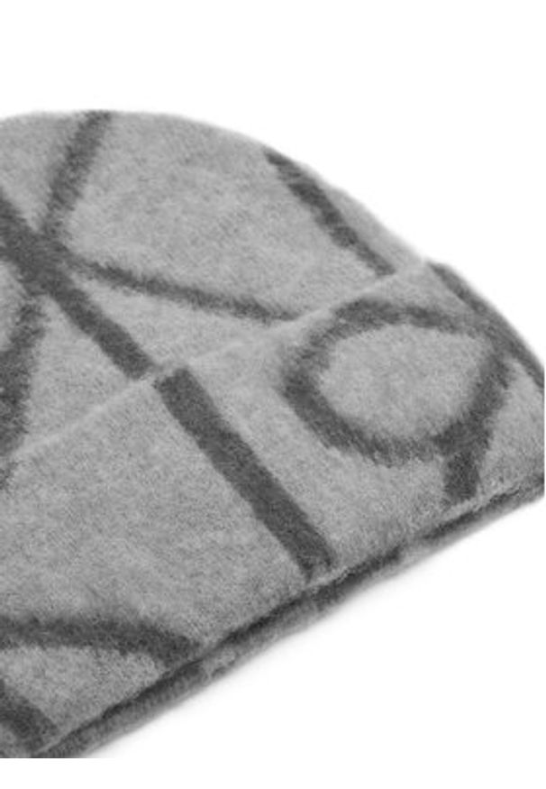Calvin Klein Czapka Emblem Aop Brushed LV04D8071G Szary. Kolor: szary. Materiał: poliamid, nylon