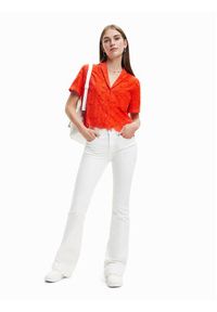 Desigual Koszula Preston 23SWCW09 Pomarańczowy Regular Fit. Kolor: pomarańczowy. Materiał: bawełna, syntetyk