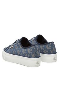 Calvin Klein Jeans Sneakersy Vulc Flatf Jacquard YW0YW01965 Granatowy. Kolor: niebieski. Materiał: materiał #3