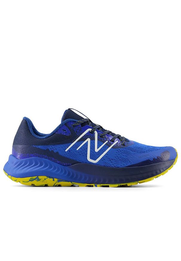 Buty New Balance DynaSoft Nitrel v5 MTNTRRL5 - niebieskie. Kolor: niebieski. Materiał: materiał, syntetyk. Szerokość cholewki: normalna. Sport: fitness, bieganie