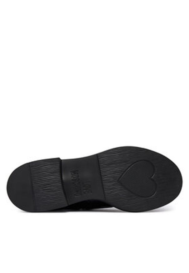 Love Moschino - LOVE MOSCHINO Loafersy JA10404G0NJD0000 Czarny. Kolor: czarny. Materiał: skóra