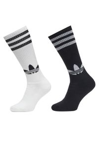 Adidas - adidas Zestaw 2 par wysokich skarpet unisex Knee JC8878 Biały. Kolor: biały. Materiał: bawełna, materiał