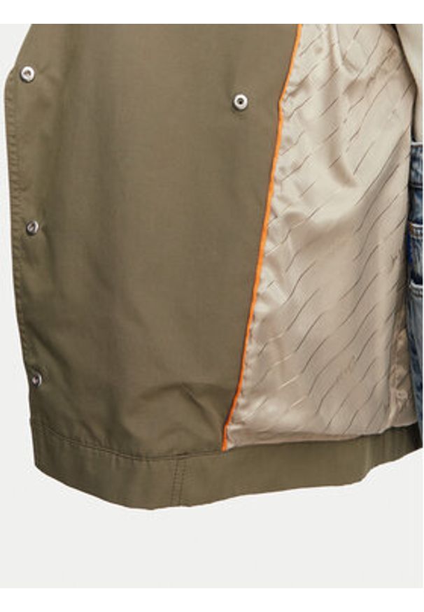 BOSS Trencz C_Calisetta 50563248 Zielony ciemny Regular Fit. Kolor: zielony. Materiał: bawełna