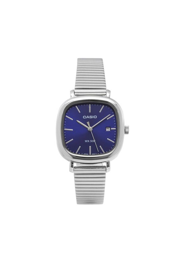 Casio Zegarek LTP-B166D-2AVEF Srebrny. Kolor: srebrny